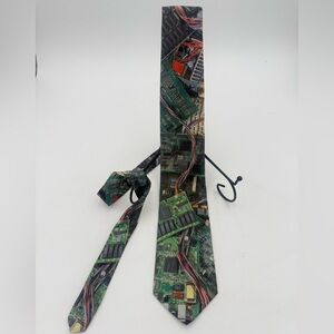 Vintage Ralph Marlin Necktie Techie Computer Circuit Board 1994